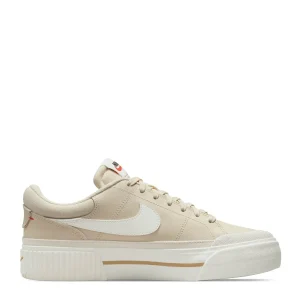N374O Nike Court Legacy Lift Calzado para mujer beige