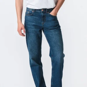 Jeans de ajuste relajado - mezclilla azul oscuro