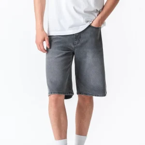 Dril Shorts Suelto - gris