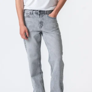 Jeans de ajuste relajado - mezclilla gris