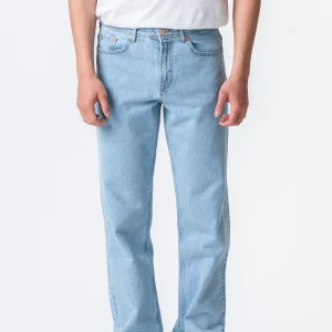 Jeans de ajuste relajado - mezclilla azul claro