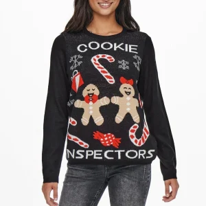 Joy Christmas Knit - Negro