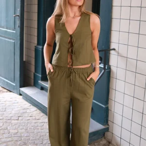 Chaleco de lino + falda/Pants - Mujer