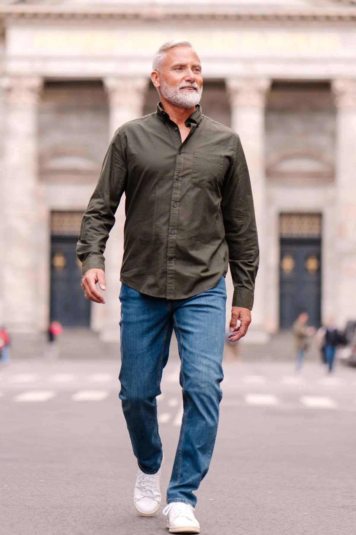 The Original Performance Oxford Shirt ™ ️ - Noche del bosque - Imagen 5