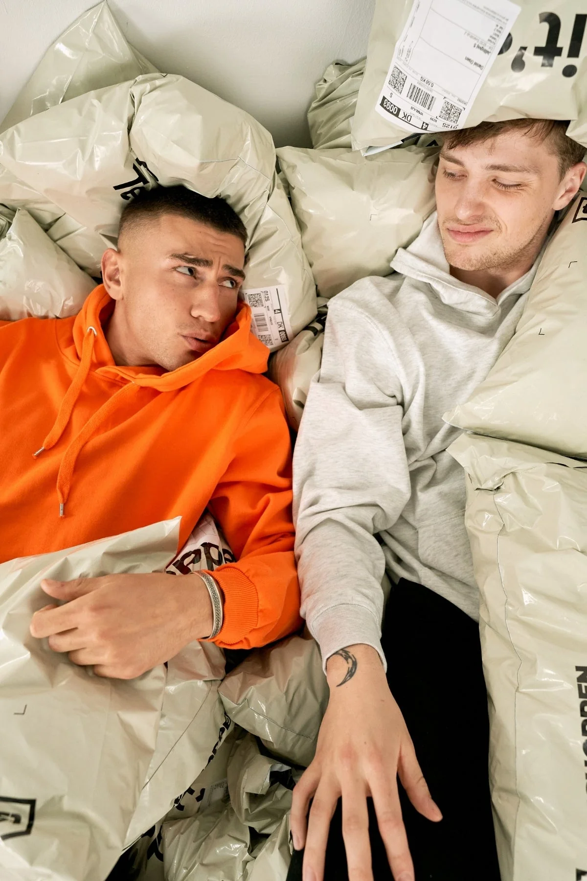 Sudadera con capucha básica - naranja - Imagen 3