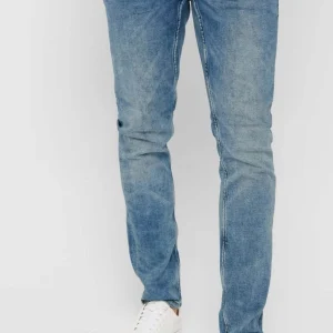 Jeans estiramientos de telar - azul de mezclilla