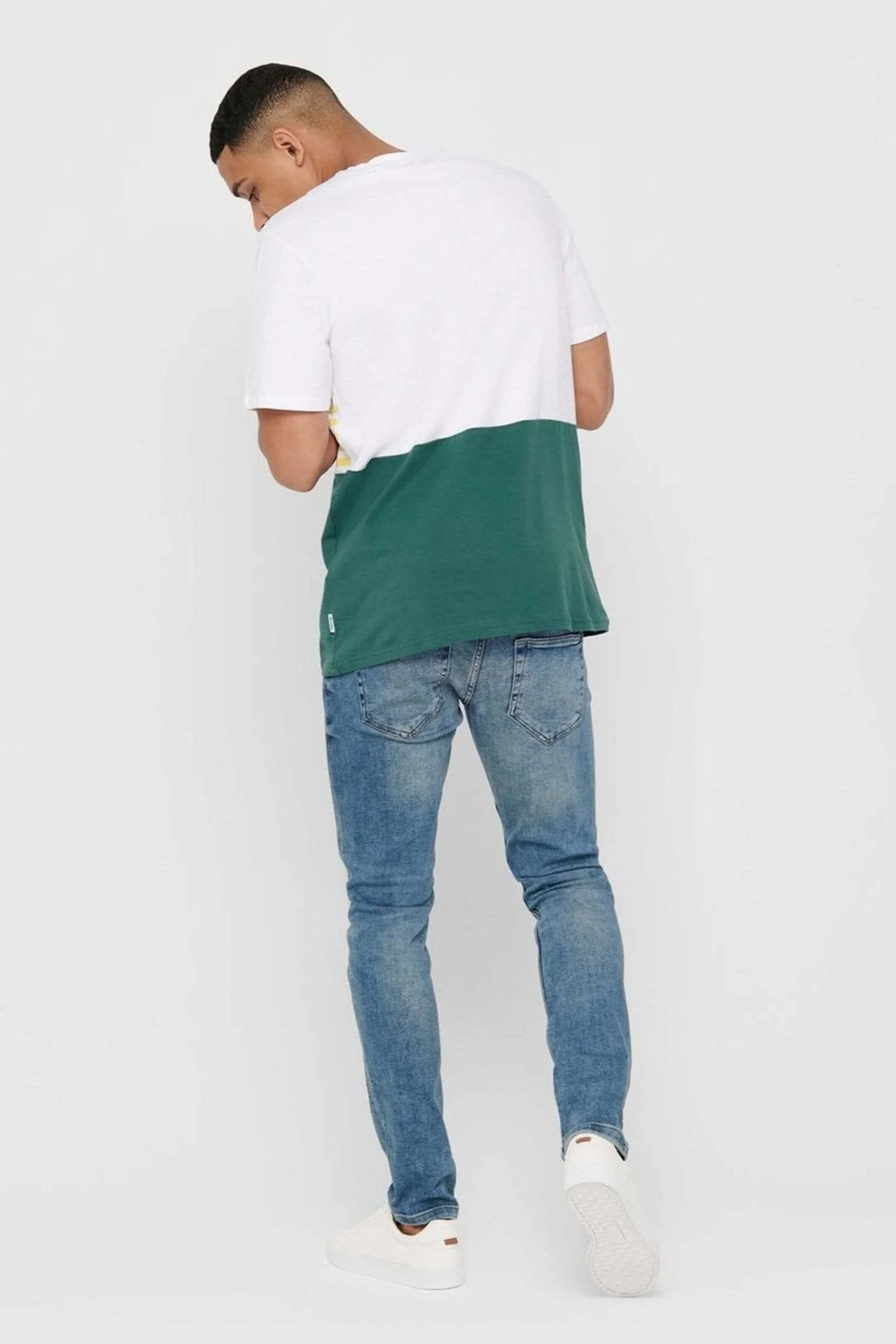 Jeans estiramientos de telar - azul de mezclilla - Imagen 3