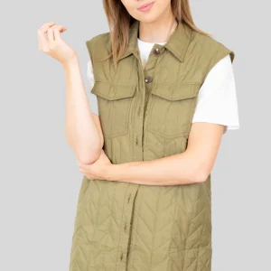 Chaleco acolchado de magda lang - lagarto