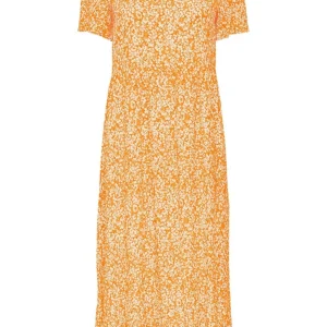 Vestido Malle Midi - Naranja Floral