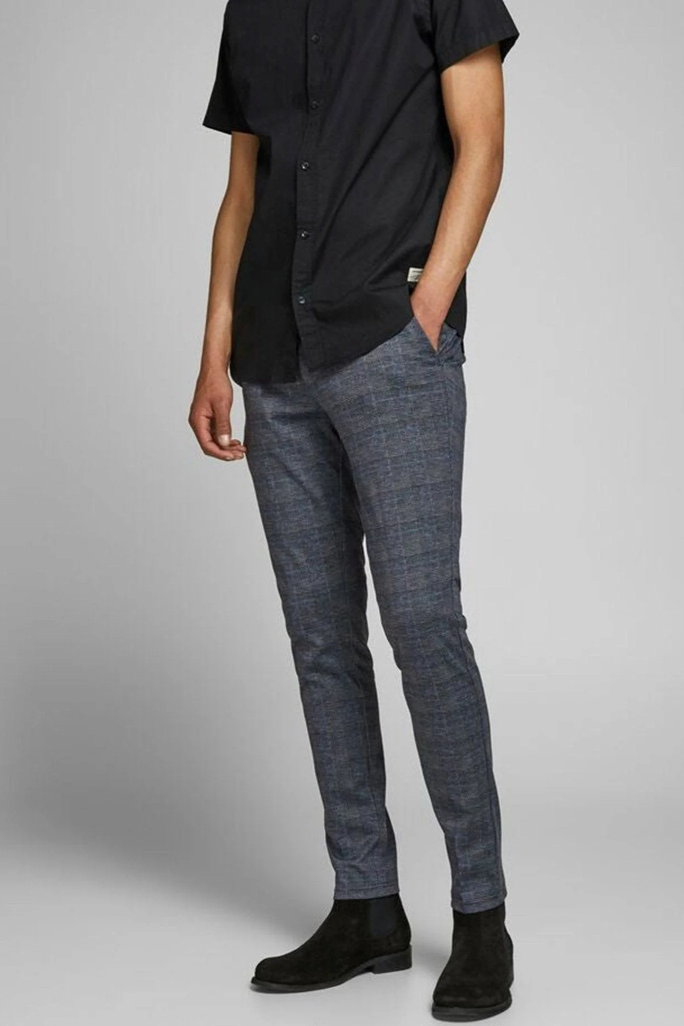 Marco Phil Pants - Dark Grey a cuadros - Imagen 5