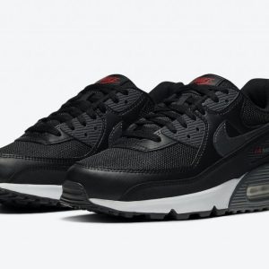 N370 NIKE AIR MAX 90 NIKE NEGRO ROJO