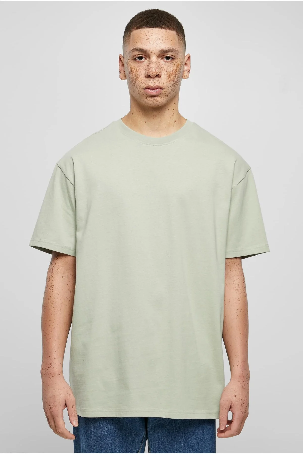 Pesado Oversized Camiseta - Salvia suave
