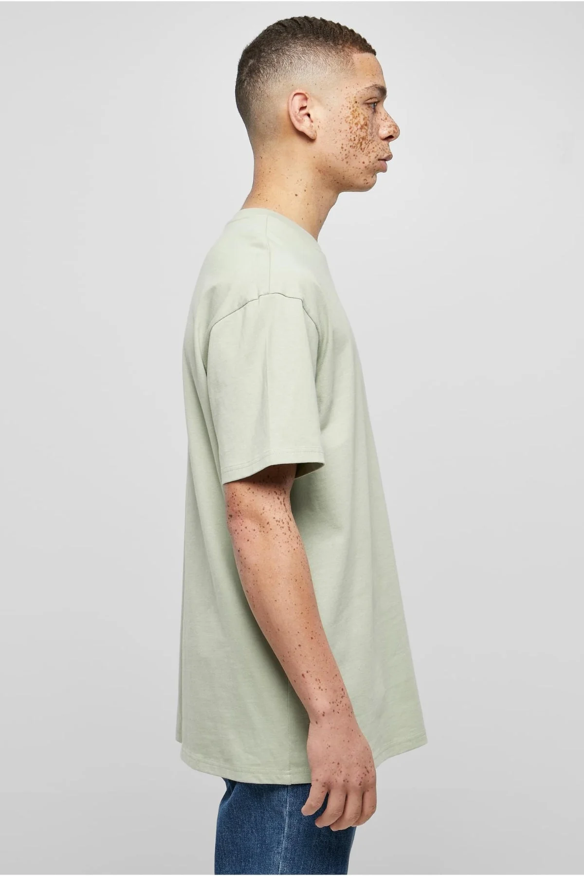 Pesado Oversized Camiseta - Salvia suave - Imagen 3