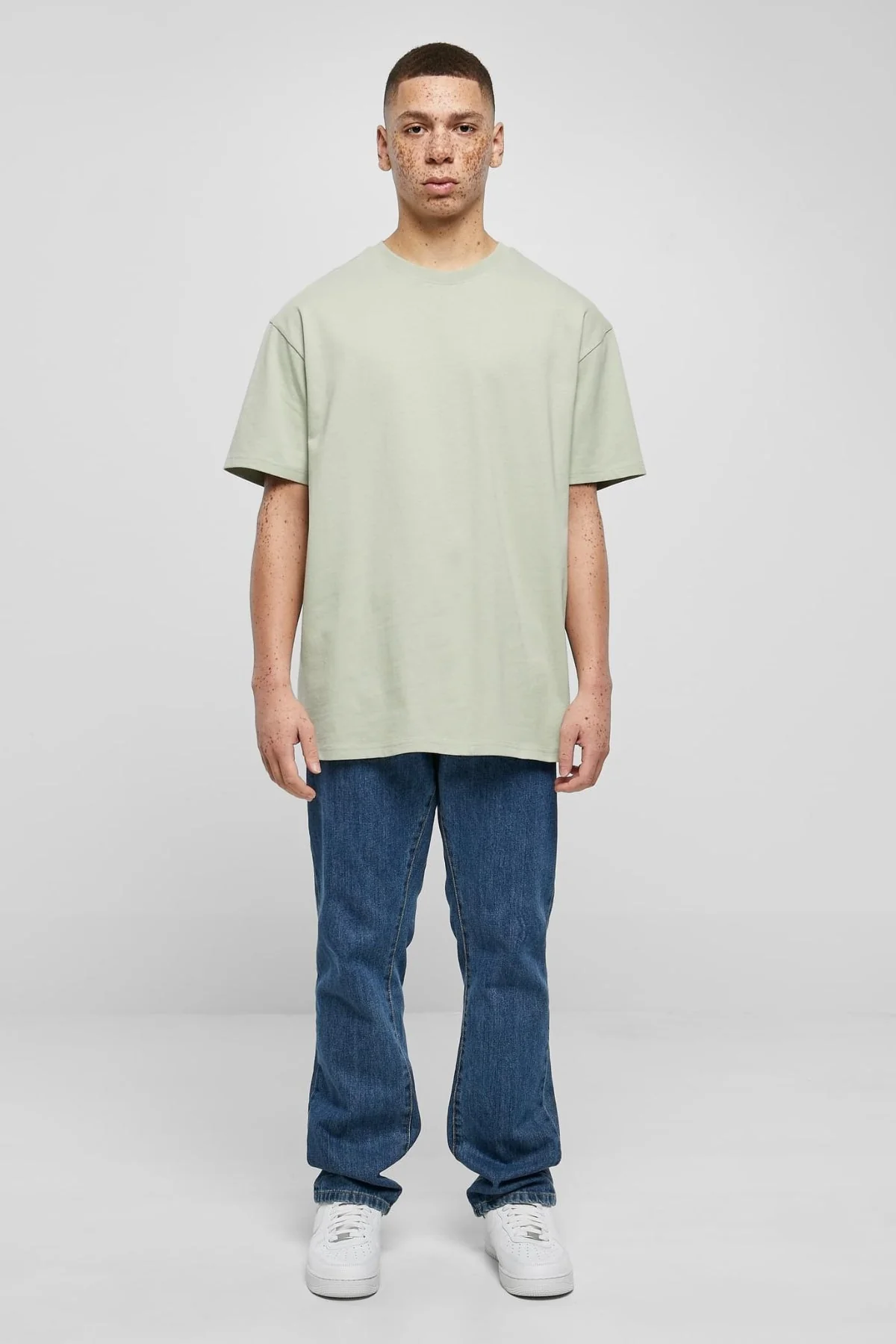 Pesado Oversized Camiseta - Salvia suave - Imagen 4