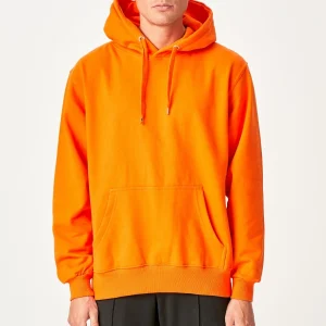 Sudadera con capucha básica - naranja