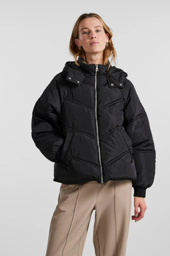 Neli City Puffer Jacket - Negro