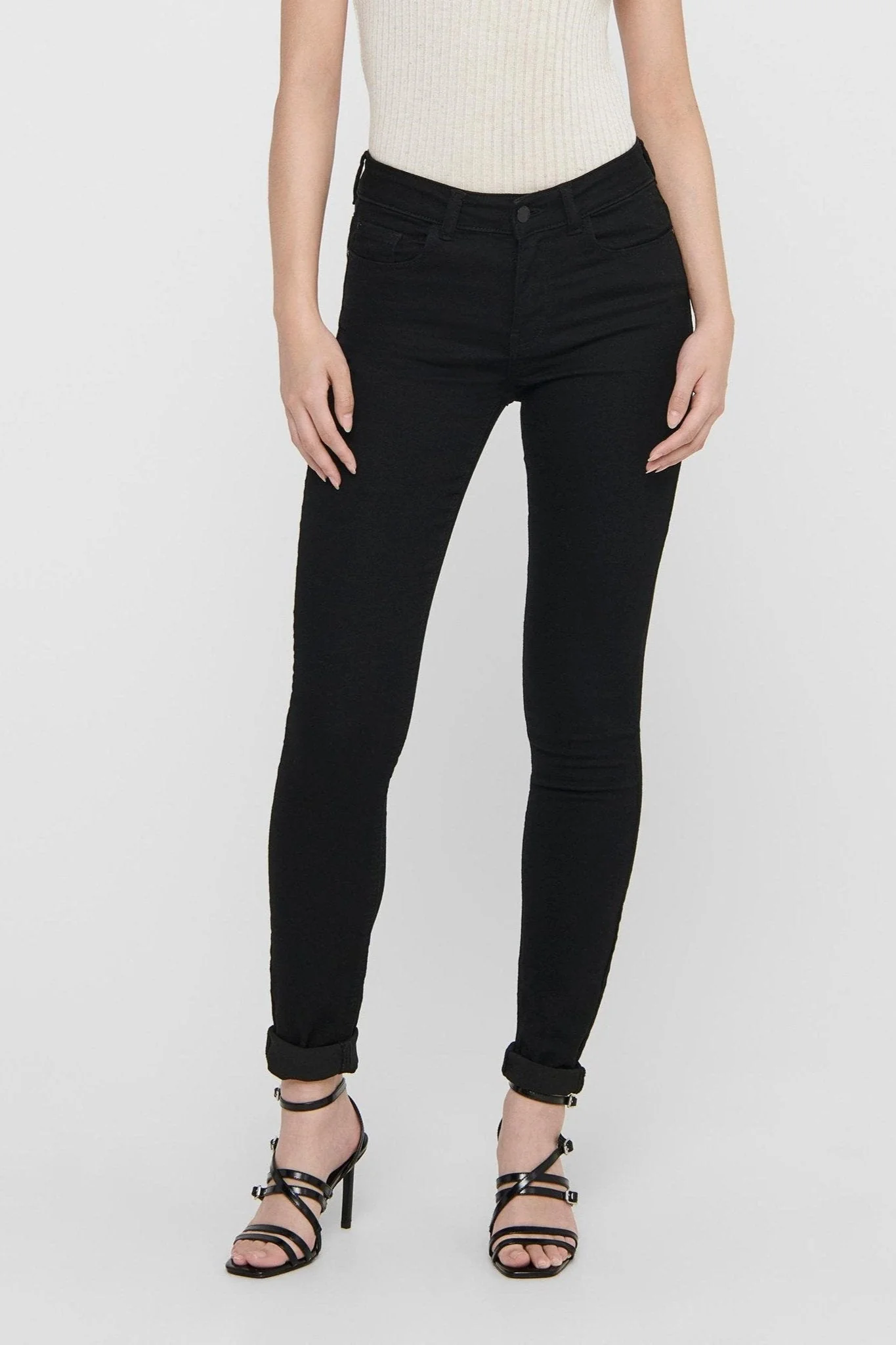 Jeans de rendimiento - Negro (Mid -Wist)