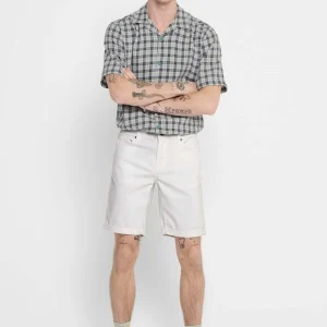 Pantalones cortos de estiramiento de capas - blanco