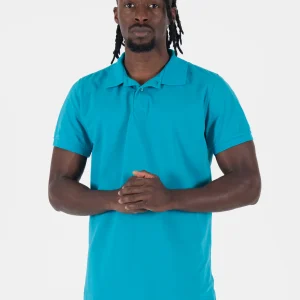 Polo camiseta hombre azul cielo