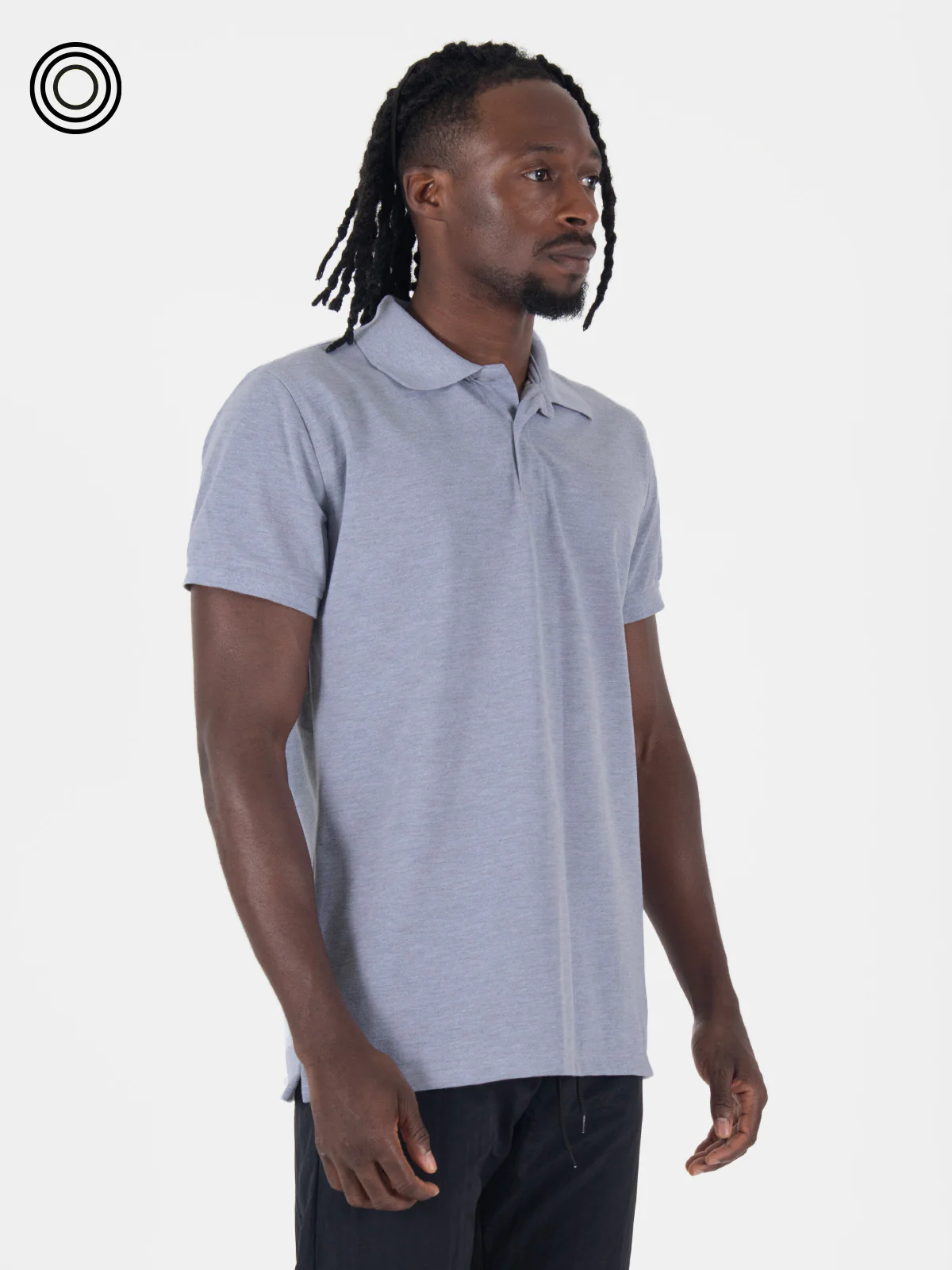 Polo camiseta hombre gris claro - Imagen 3