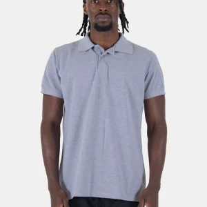 Polo camiseta hombre gris claro