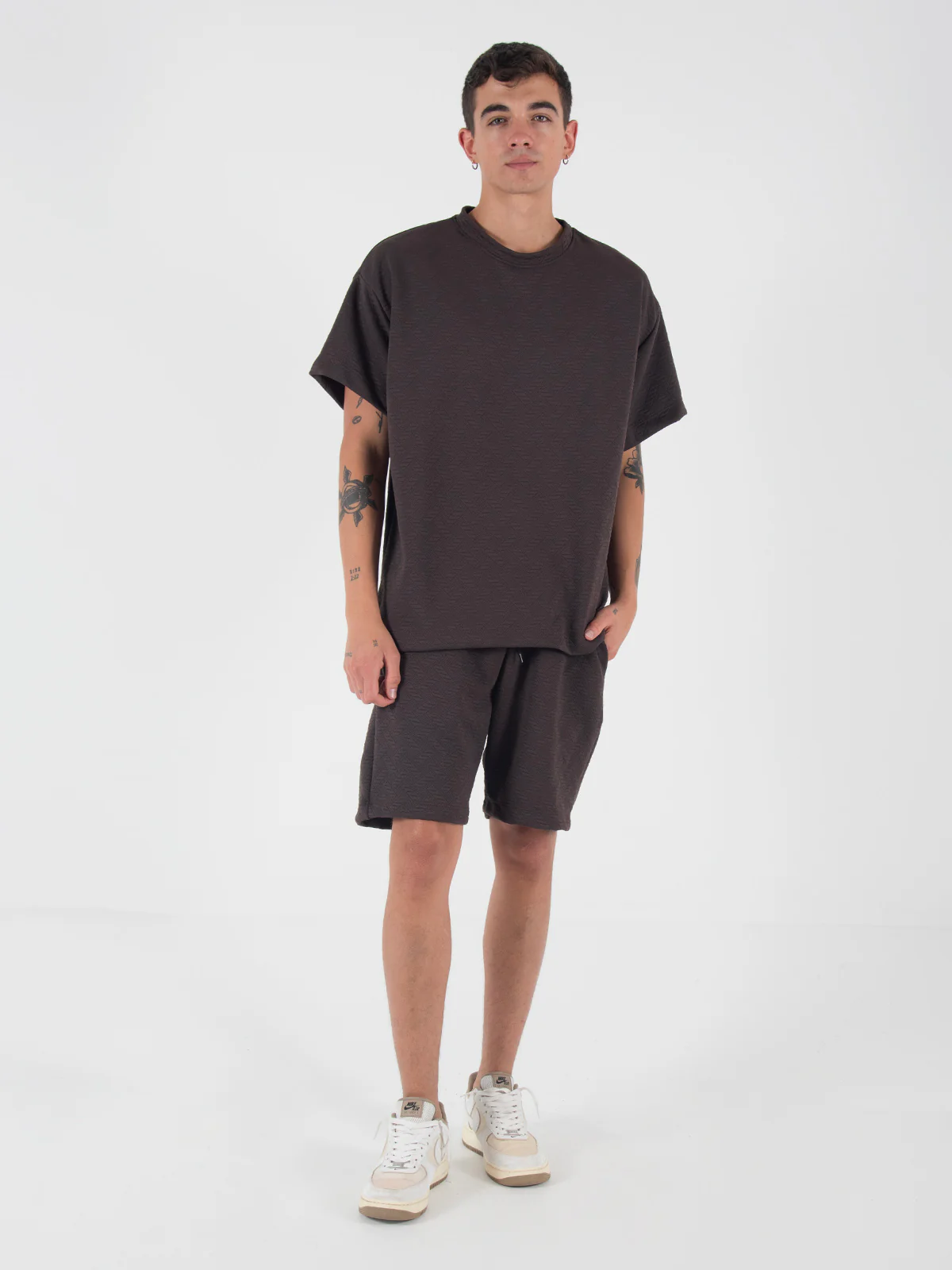 set mucura hombre cafe oscuro