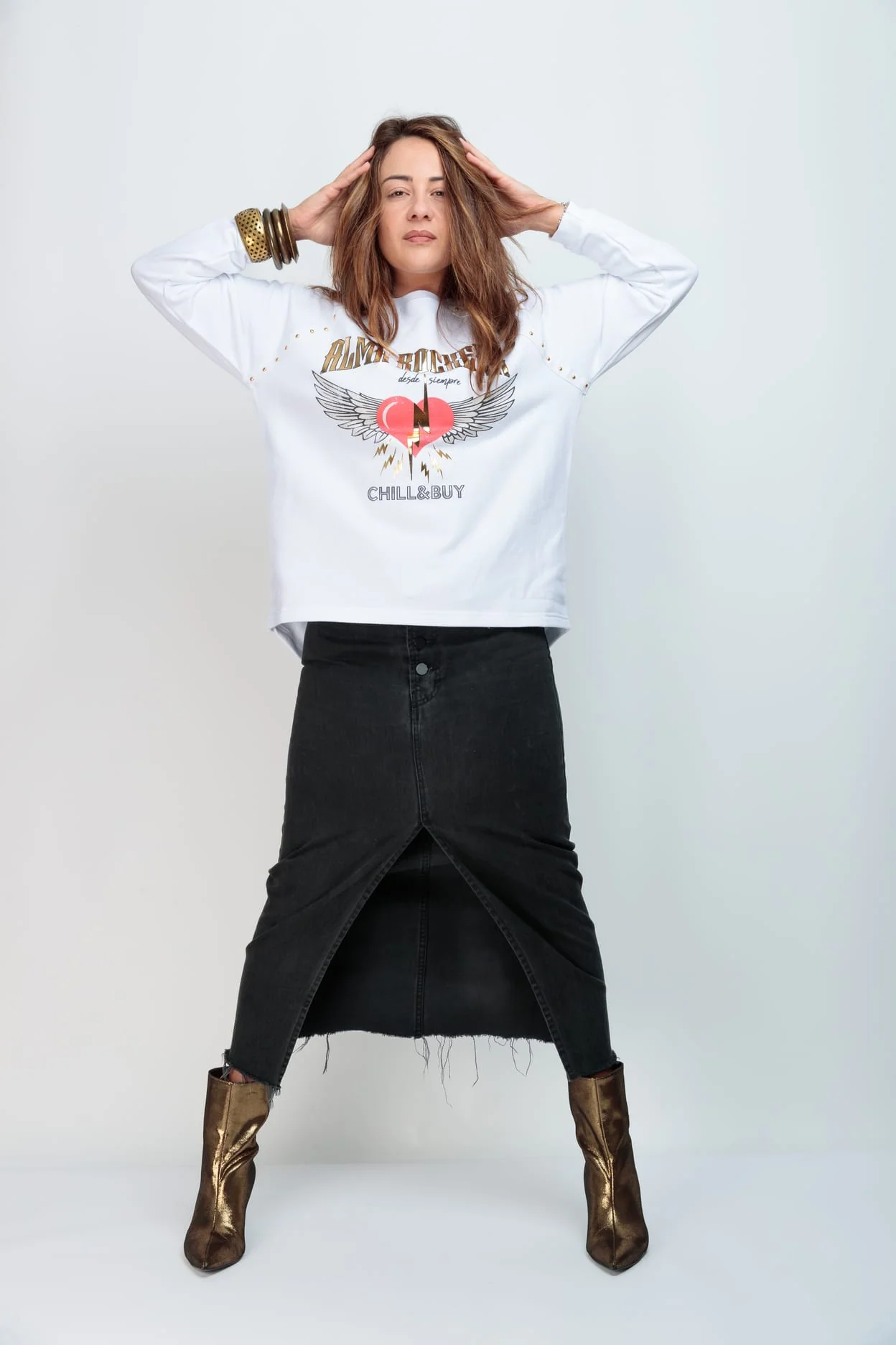 Sudadera Tachas Alma Rockera - Imagen 3