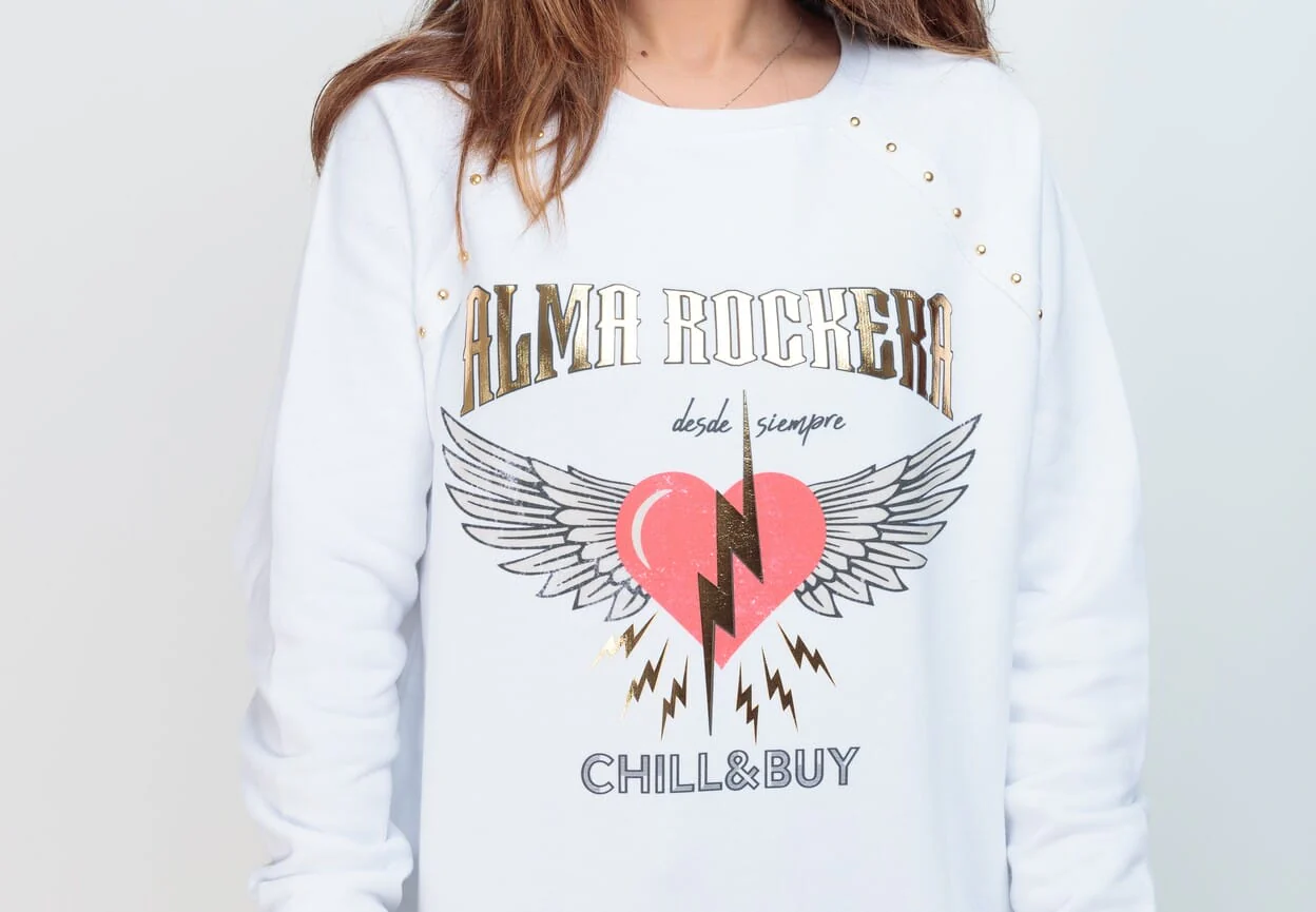Sudadera Tachas Alma Rockera - Imagen 4