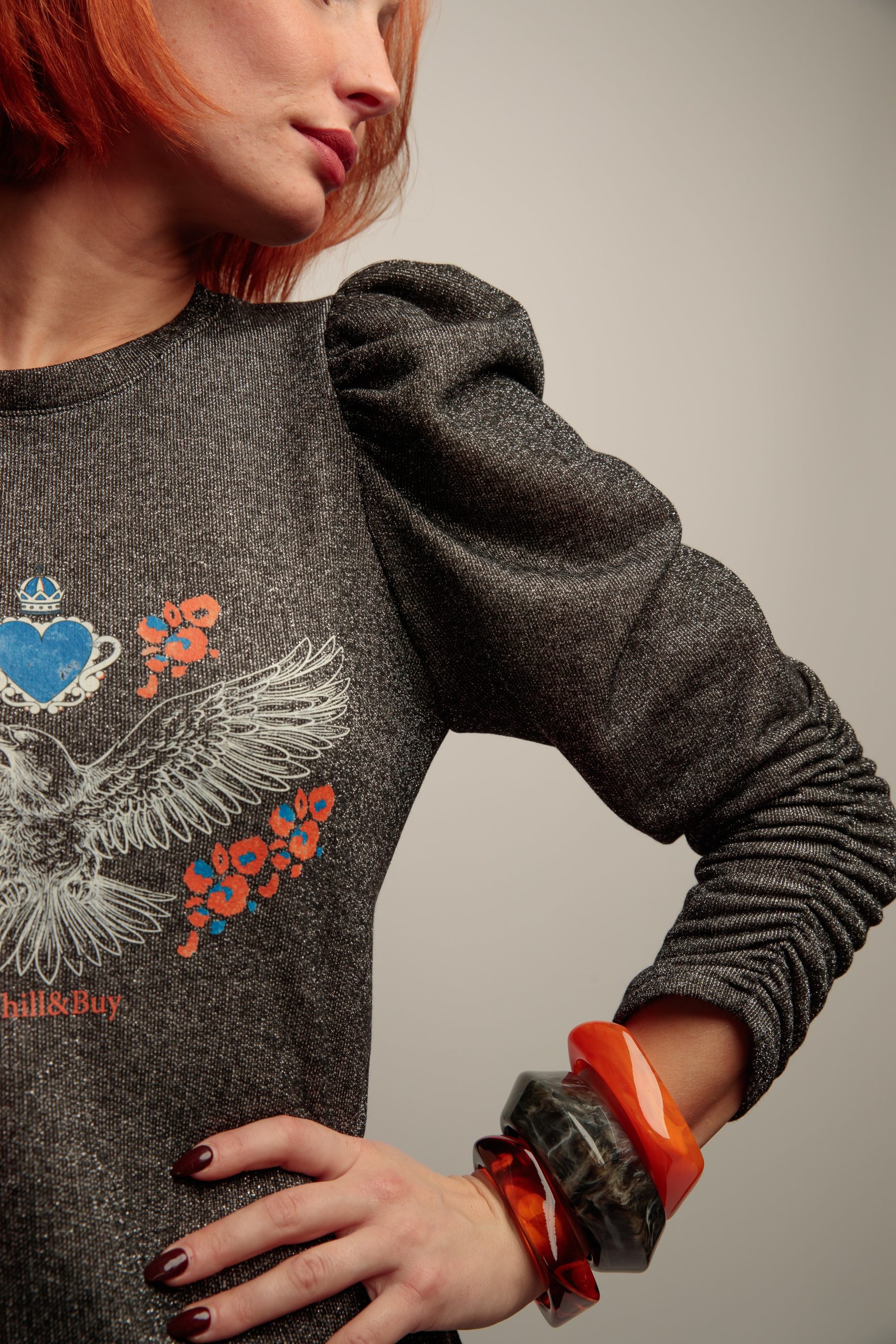 Sudadera Lurex Aguila Caye