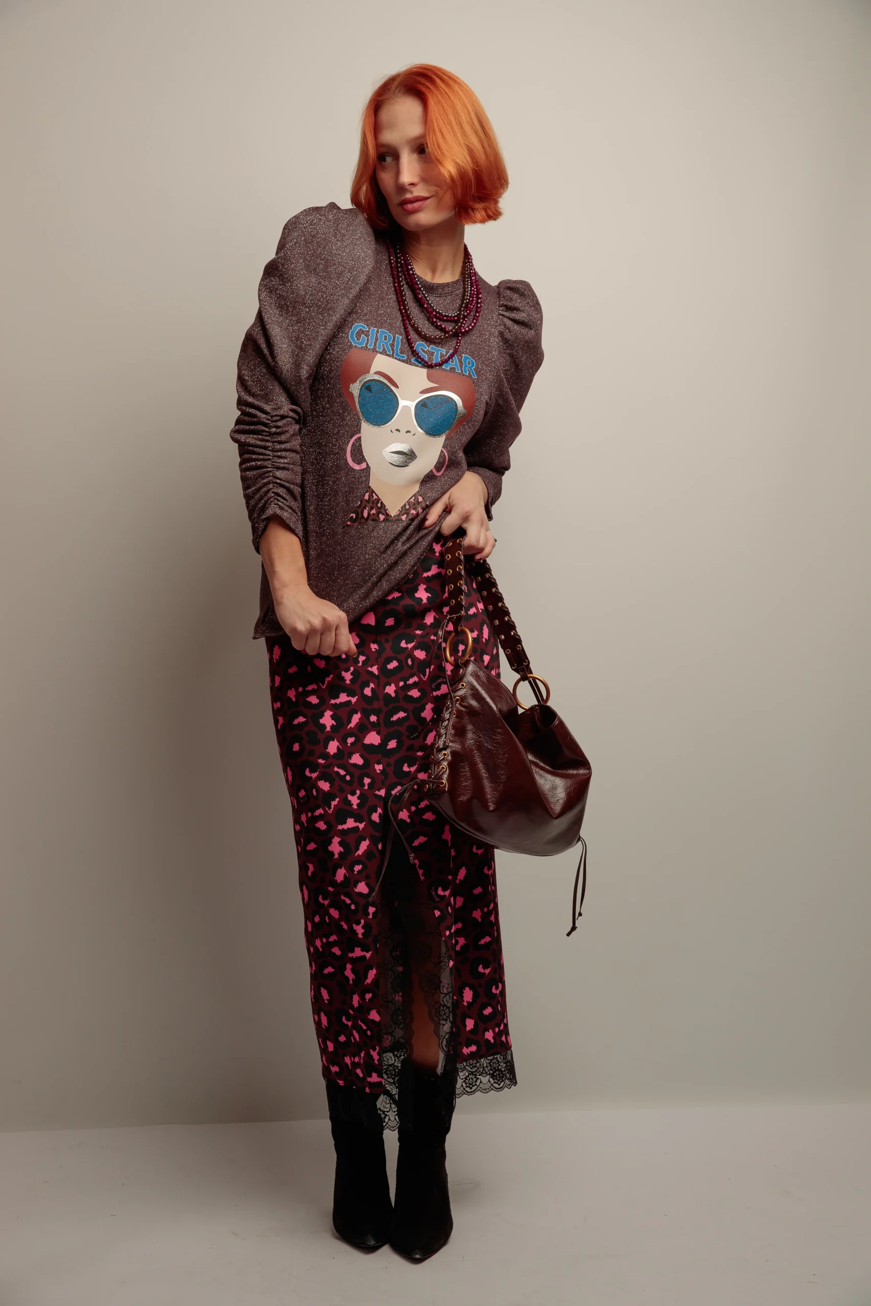 Sudadera Lurex Girl Star - Imagen 4