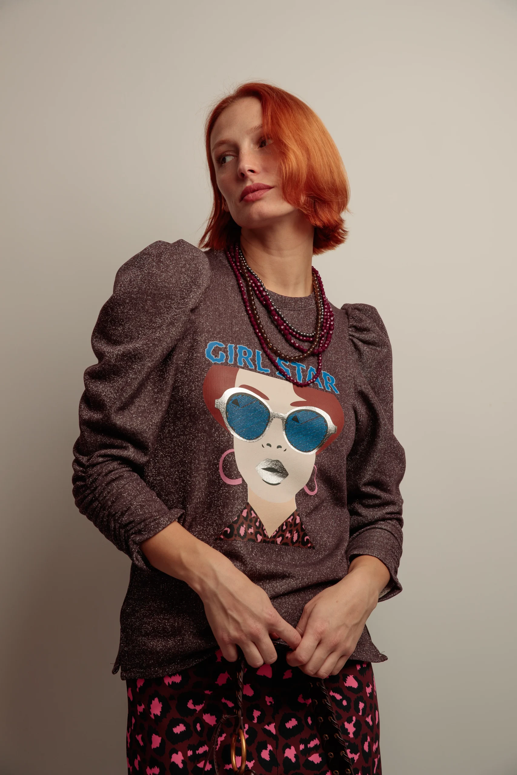 Sudadera Lurex Girl Star - Imagen 5