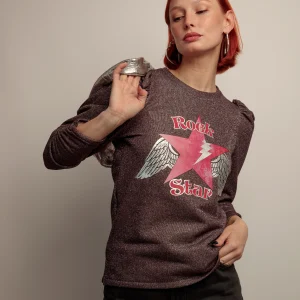 Sudadera Lurex Rock Star
