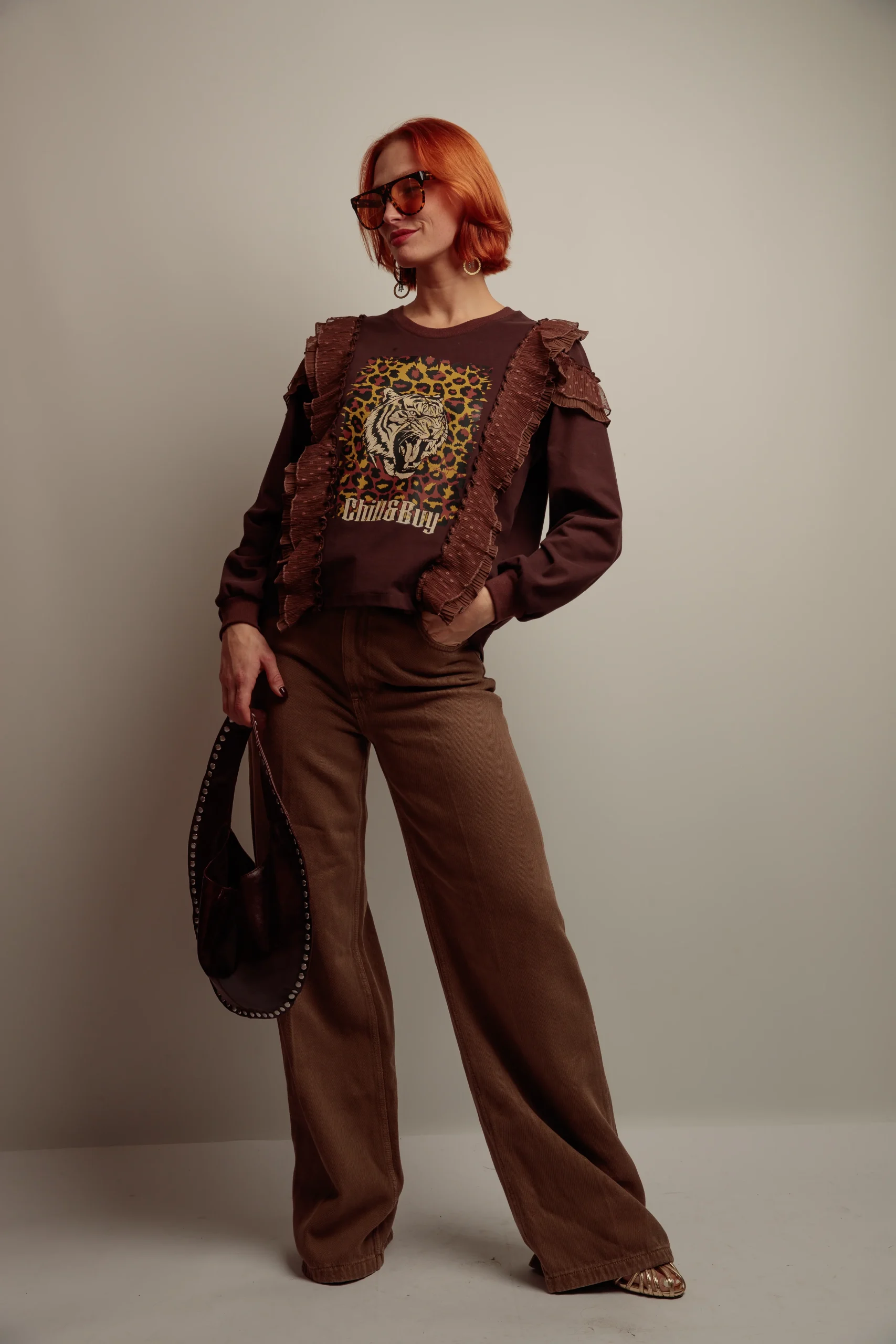 Sudadera Tul Plus Tigre Print