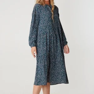 Vestido de manga larga Sara - Verde