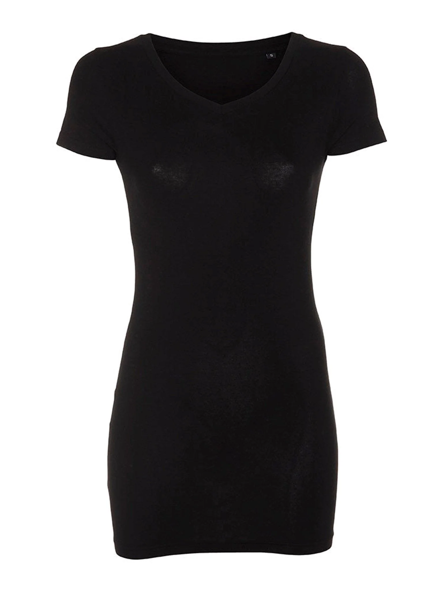 Camiseta básica Slim Vneck - Negro - Imagen 6