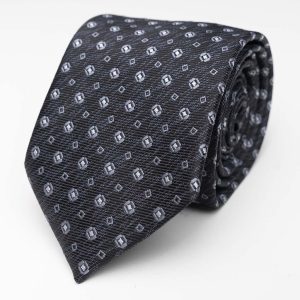 Corbata - Lunar Gris/Negro