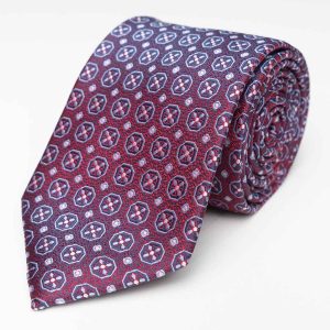Corbata - Estampado Borgoña