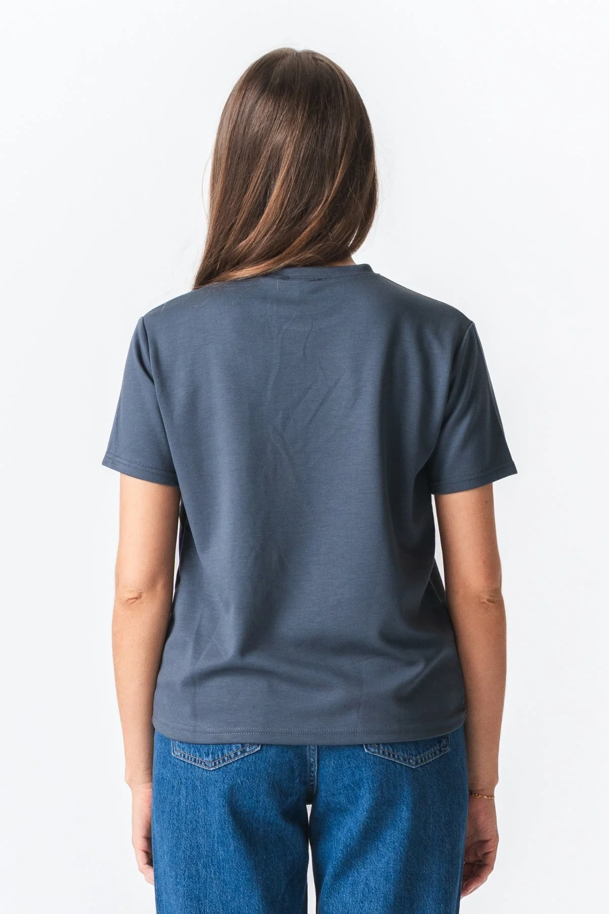 Camiseta suelta de Leah - gris - Imagen 4