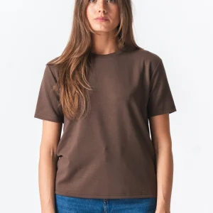 Camiseta suelta de Leah - marrón