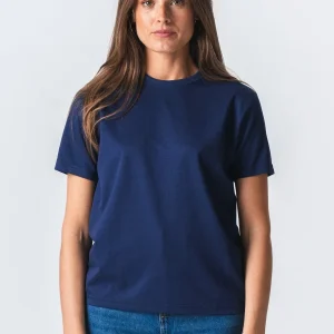 Camiseta suelta de Leah - Marina oscura