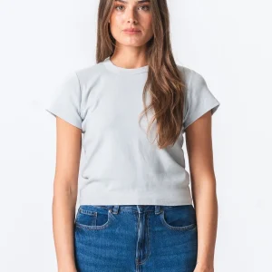 Camiseta corta de Emily - gris claro