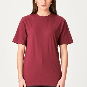 Camiseta de gran tamaño - Borgoña