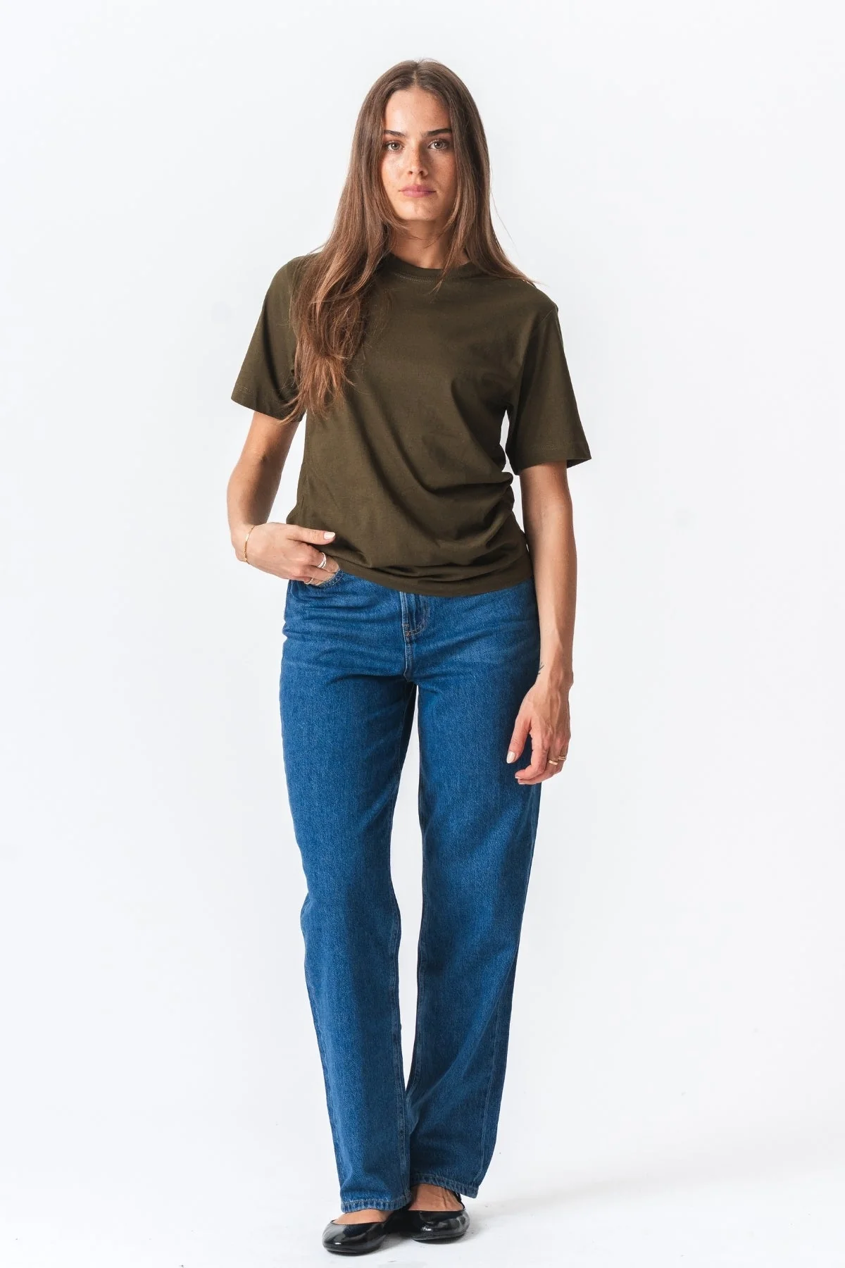 Camiseta de gran tamaño - Oliva (dama) - Imagen 3