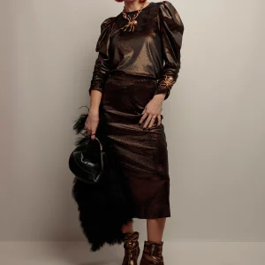 Top Lupita Terciopelo Negro