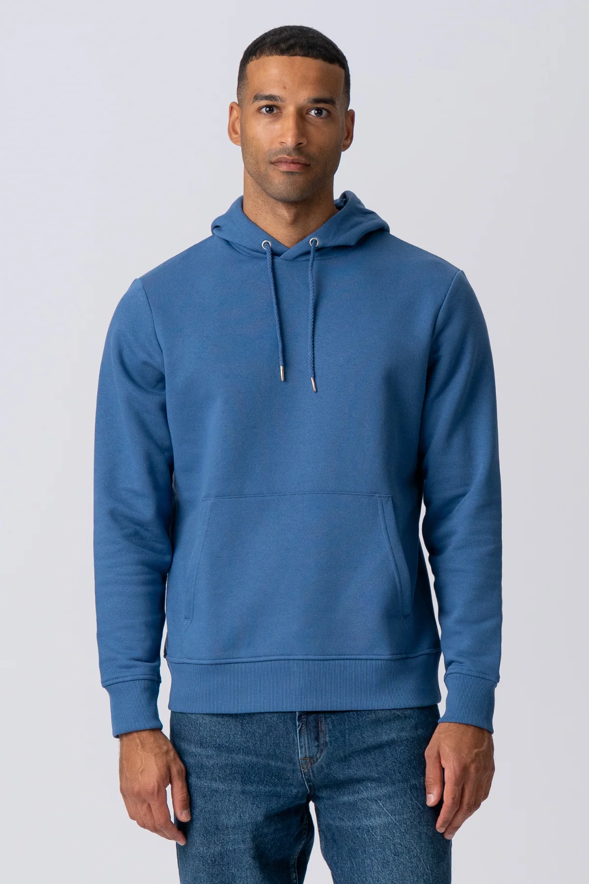 Sudadera con Capucha - Azul Polvo