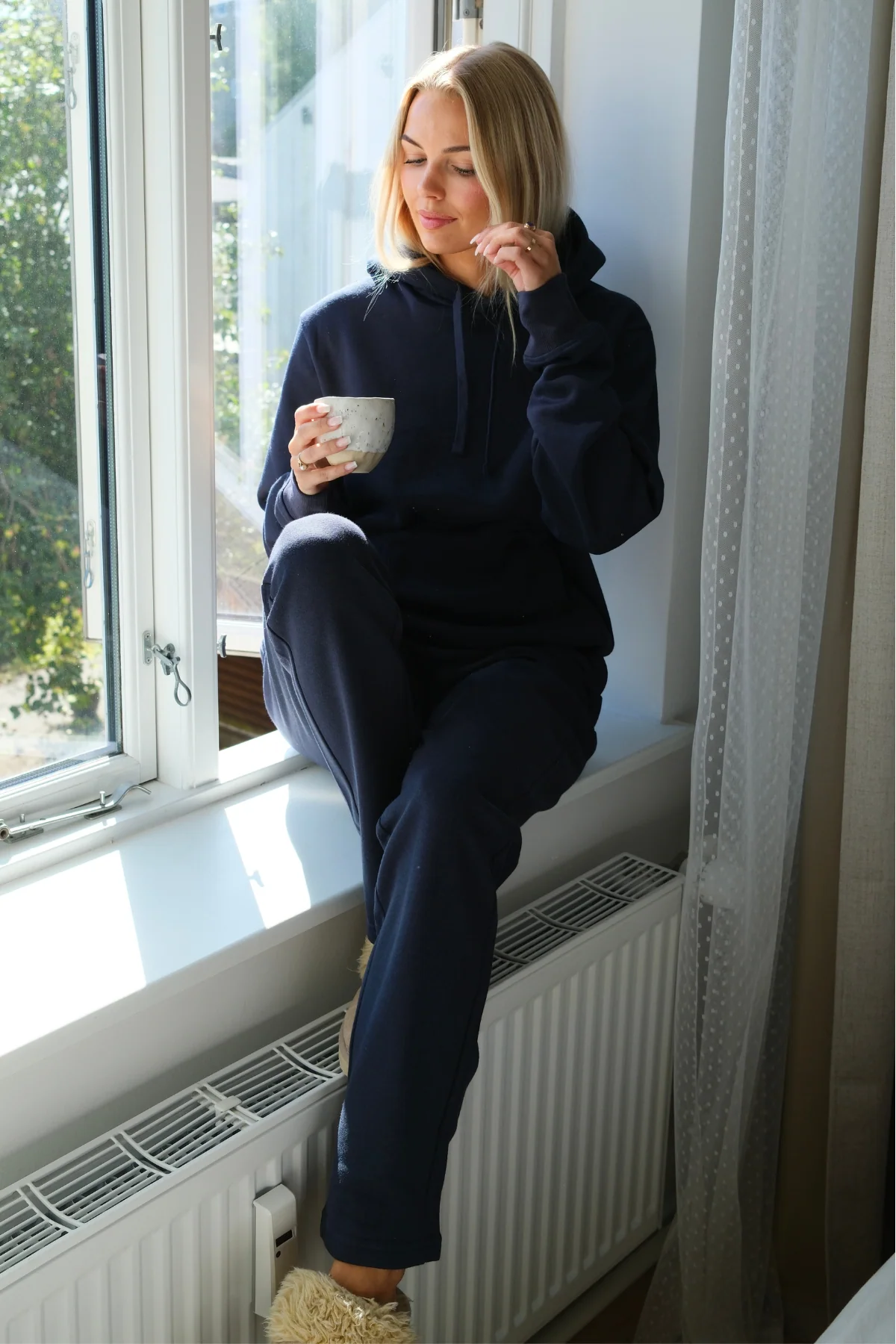 Pantalones deportivos esenciales - Azul marino - Imagen 3