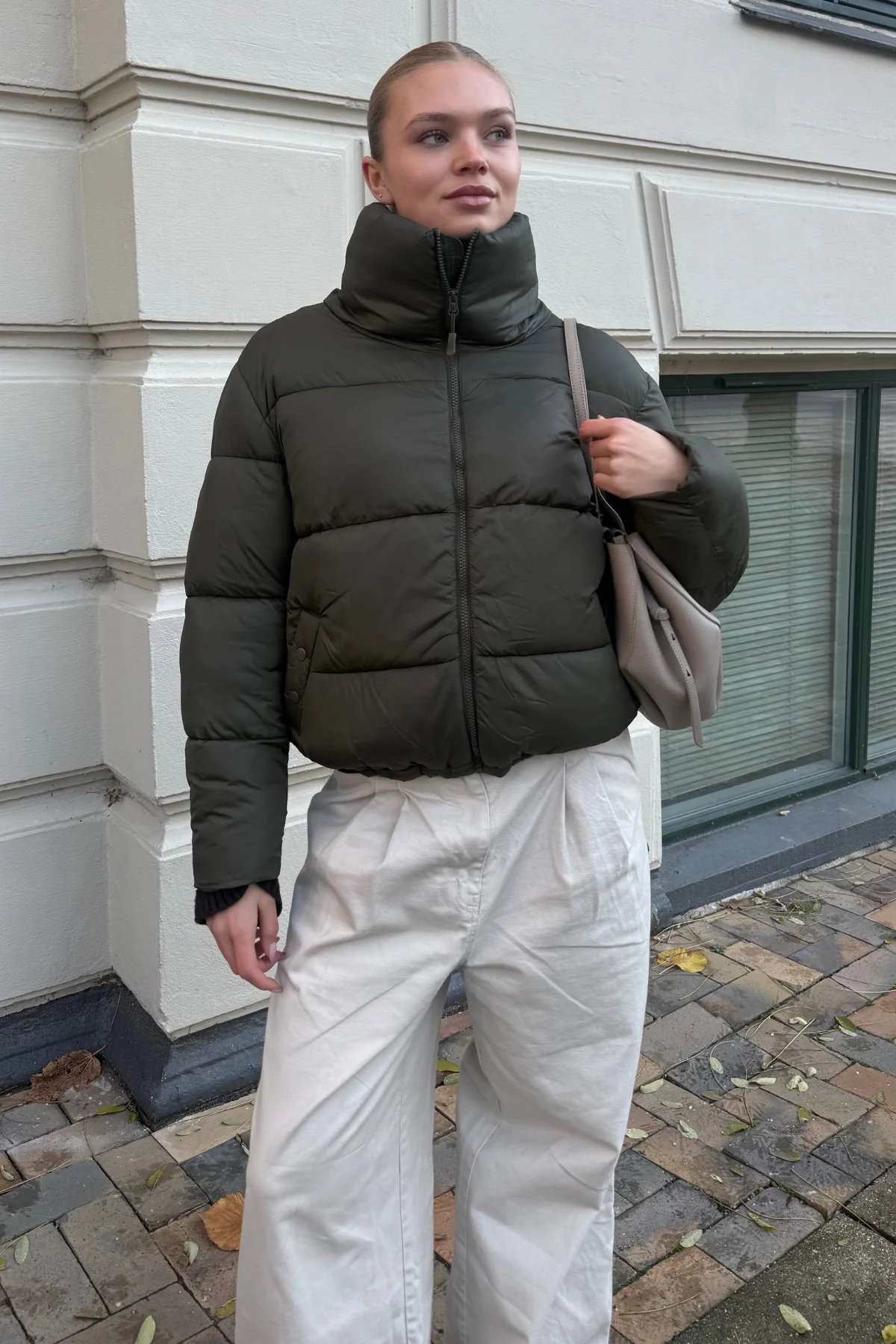 Chaqueta corta corta - Oliva