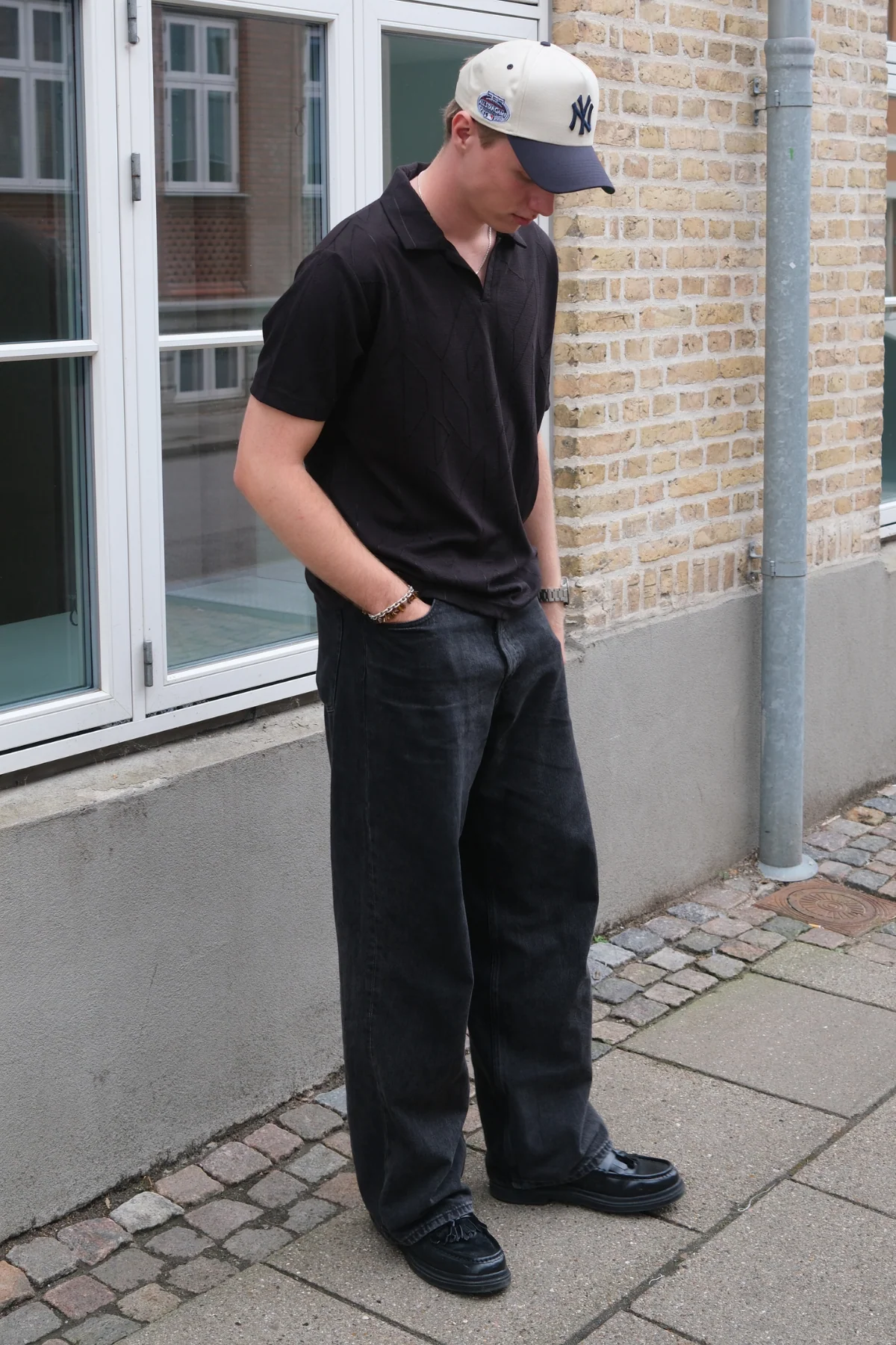 Atlas Textured Polo - Negro - Imagen 3