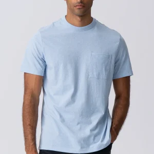 Camiseta con bolsillo - azul claro