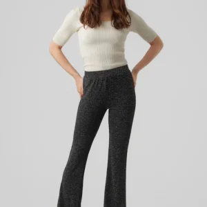 Kanva Flare Bukser - Silver Lurex